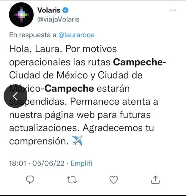 Volaris twitter