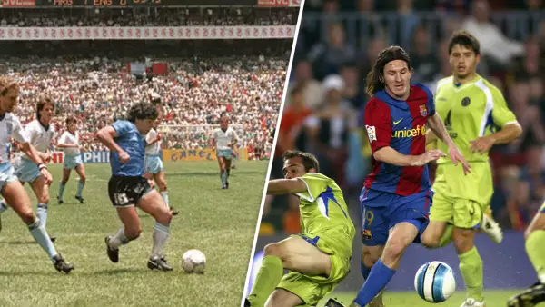 Diego Armando Maradona y Lionel Messi
