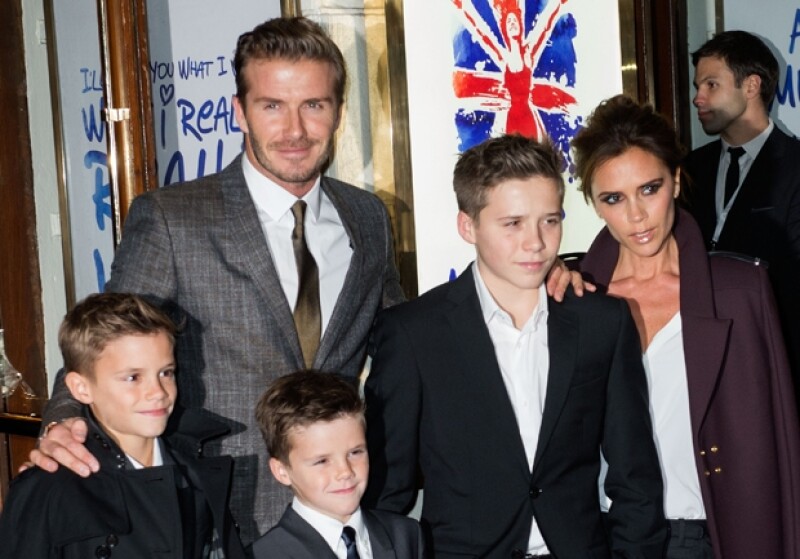 Así fue vista el 12 de diciembre junto a su familia en un evento al que asistieron todas las integrantes de las Spice Girls.