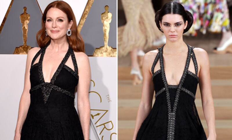 Un Chanel Haute Couture en negro de tirantes. ¿A quién se le ve mejor?