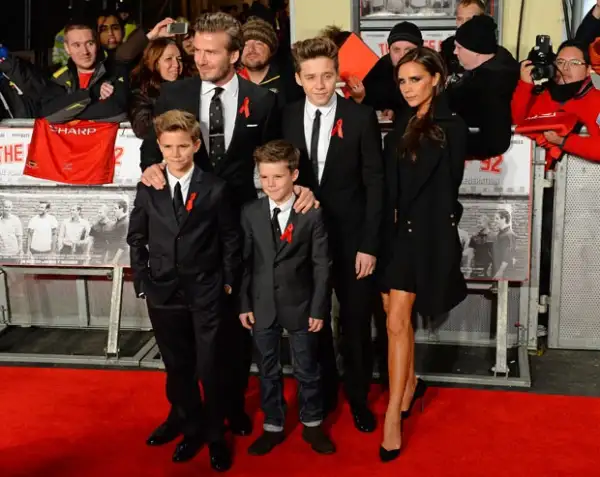 Beckham considera que su vida es perfecta. ¿Cómo no va a serlo? Si tiene una familia que lo apoya en todo.