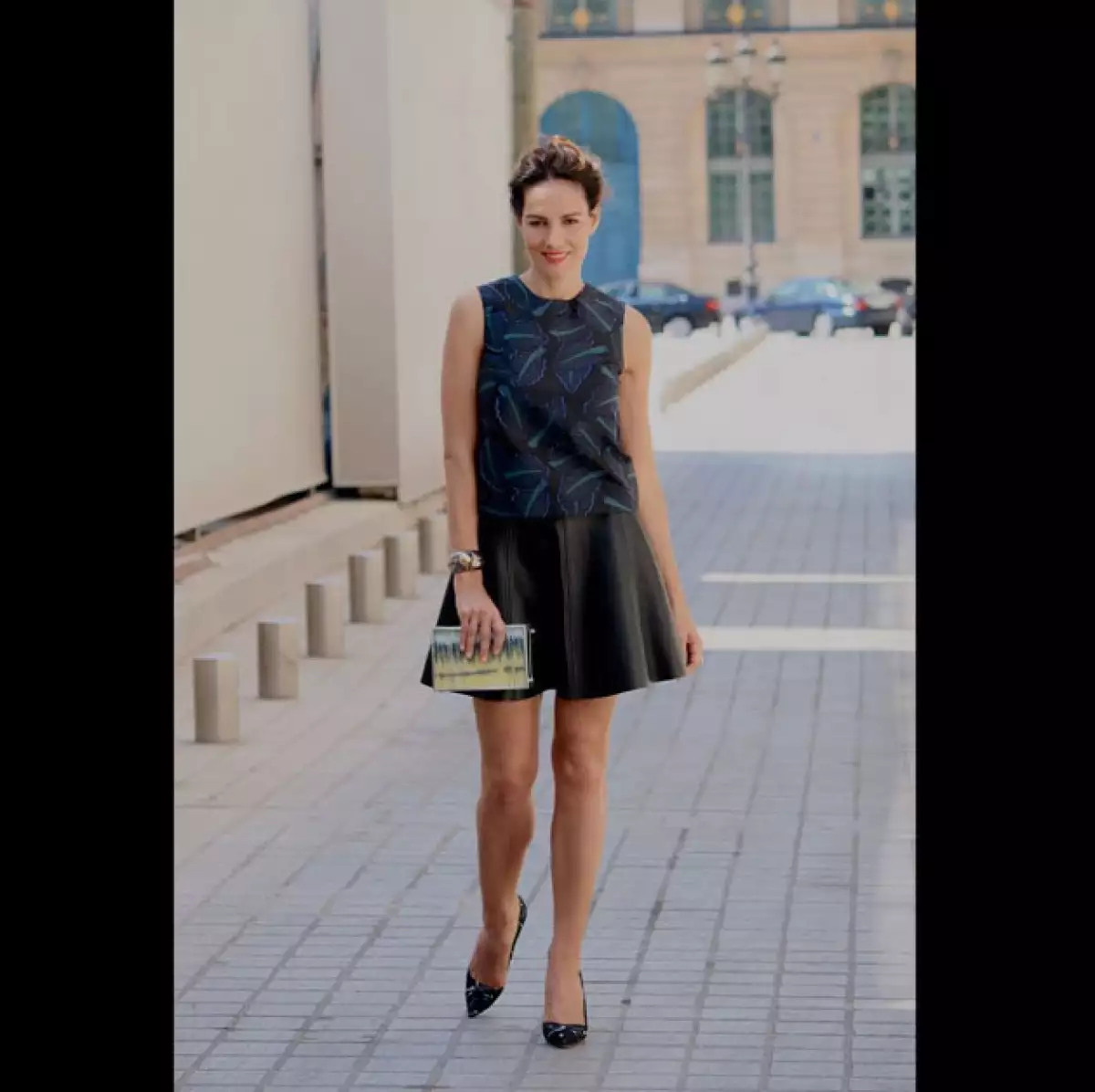 Para Elsa Schiaparelli, decidió usar falda.