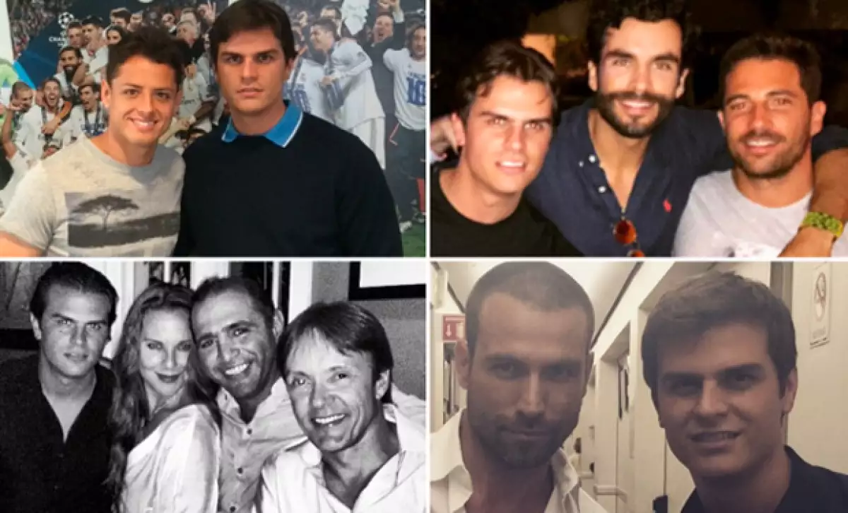 En su perfil de Instagram constantemente sube fotografías con Alejandro Fernández y otros de sus amigos famosos.