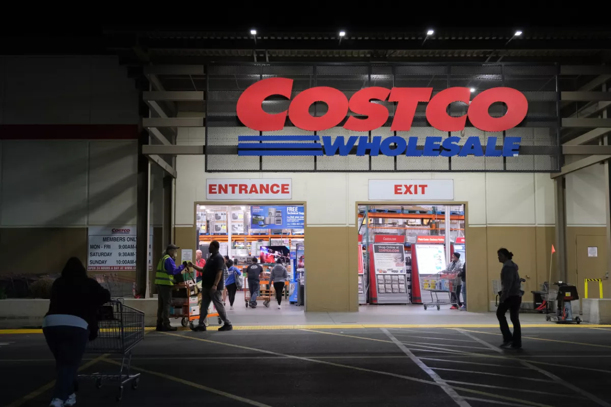 Costco Wholesale in Rancho Cordova at night