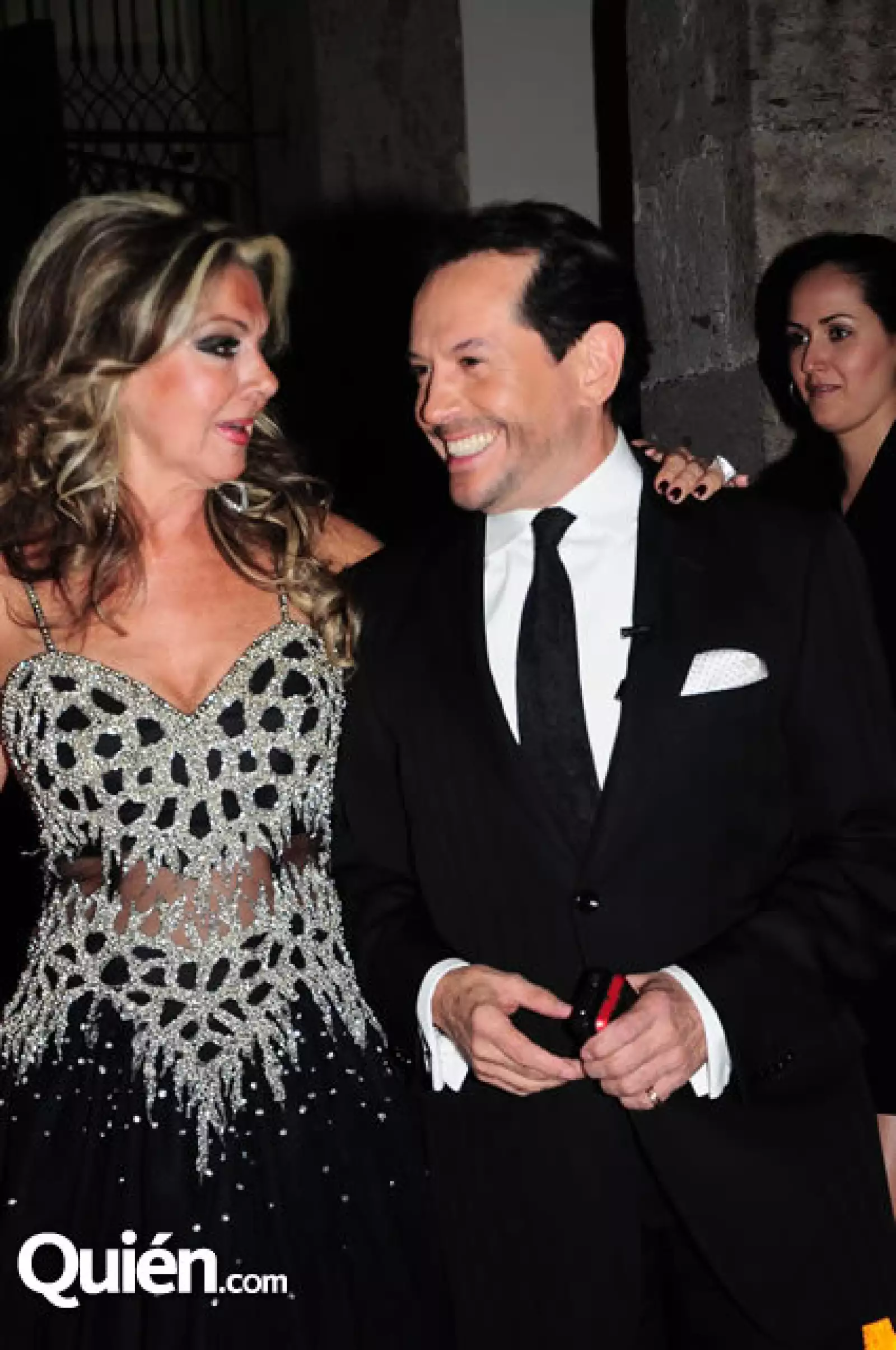 Almendra Morquecho y Juan José Origel