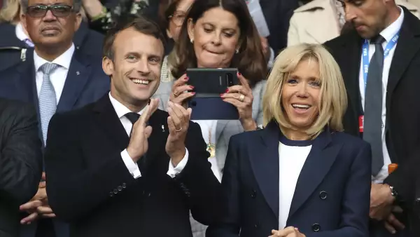 Emmanuel Macron y Brigitte Trogneux
