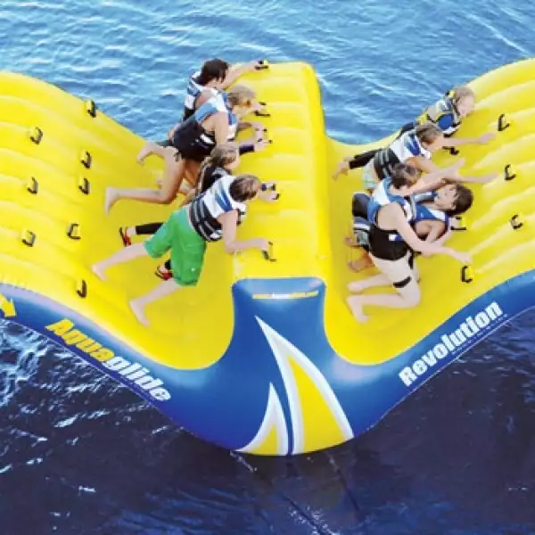 vacaciones inflable agua playa