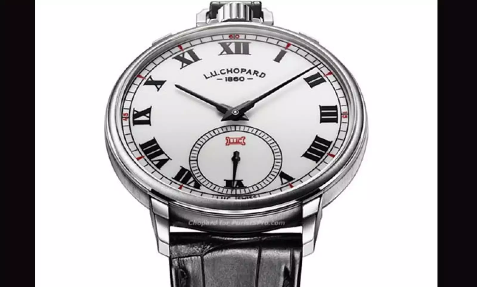 Chopard presentó, entre otras cosas, el homenaje a su fundador, Louis-Ulysse Chopard, con su pieza L.U.C Louis-Ulysse The Tribute, un reloj de pulsera que puede ajustarse como reloj de bolsillo.