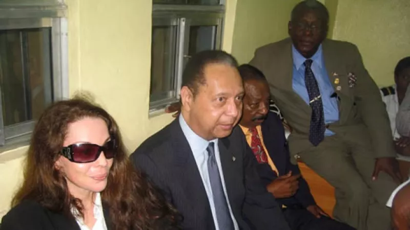 duvalier con su esposa en haiti