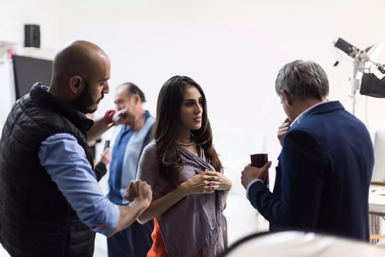 Sandra siempre estuvo muy atenta ante las indicaciones de su equipo.