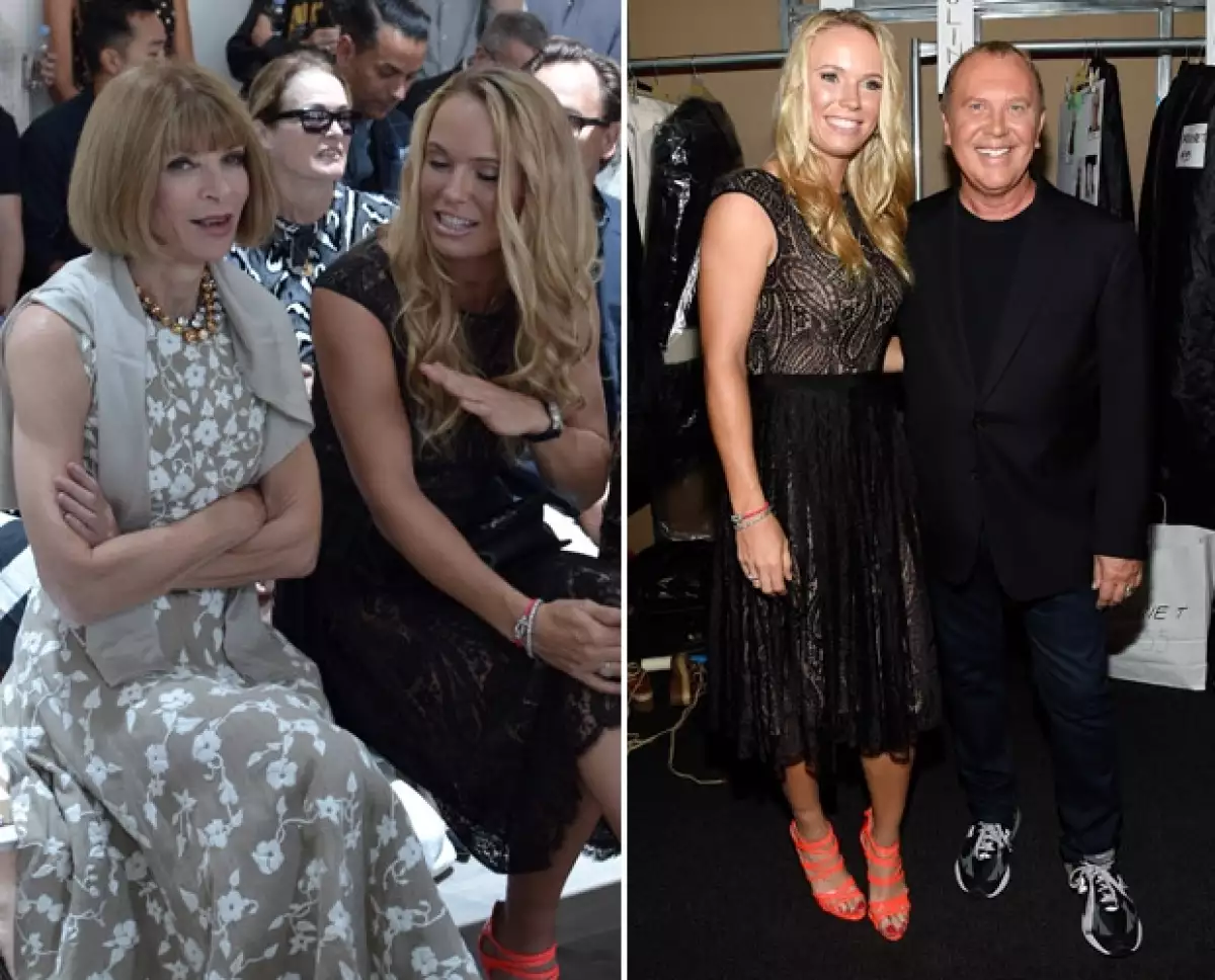 La hija de Luis Miguel se codeó con Jessica Chastain y Anna Wintour en primera fila de la esperada pasarela del diseñador Michael Kors en la semana de la moda de Nueva York.
