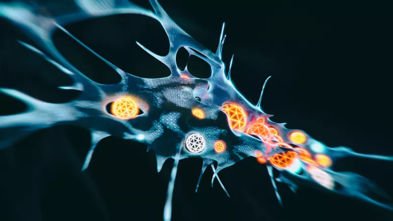 Abstract virus tech background