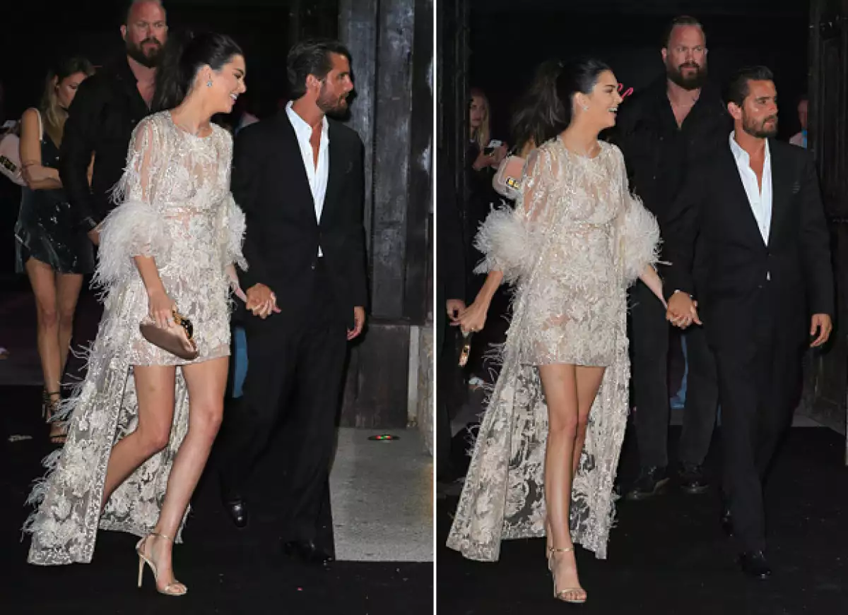 La modelo y su ex cuñado fueron captados tomados de la mano al dirigirse a una fiesta en Cannes.