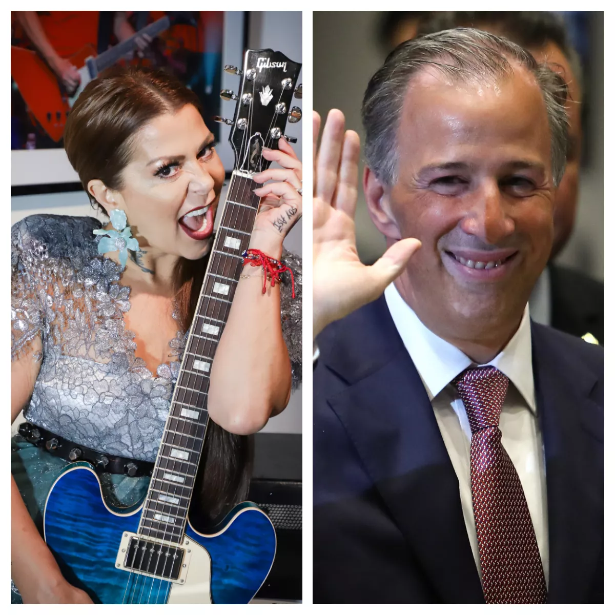 José Antonio Meade y Alejandra Guzmán fueron 