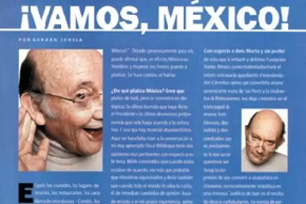 German Dehesa fue el padrino de lujo de esta edición, pues estrenó su columna `Vamos, México´.