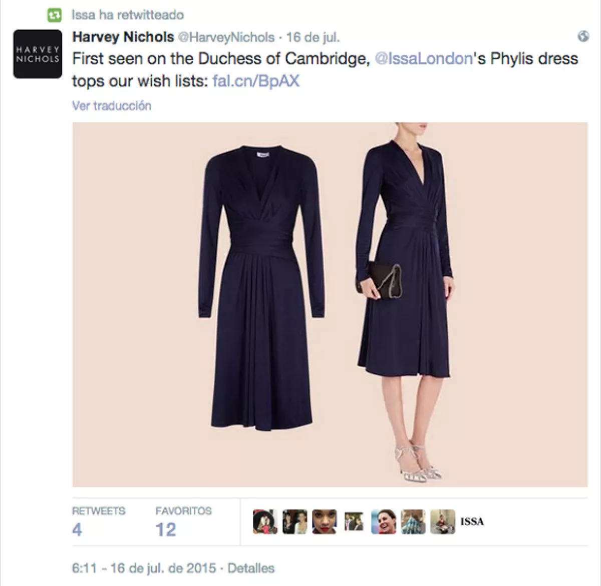 Tanto la marca que lo confeccionó como la tienda que lo tendría a la venta, fue como se anunció que el vestido de compromiso de Kate Middleton estaba nuevamente en el mercado con el precio de 10 mil pesos.