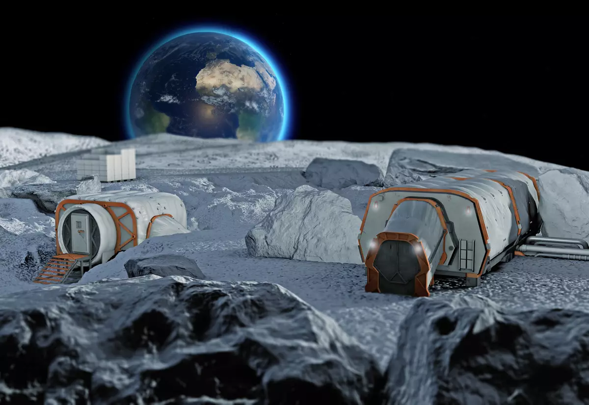 ciudad en la luna