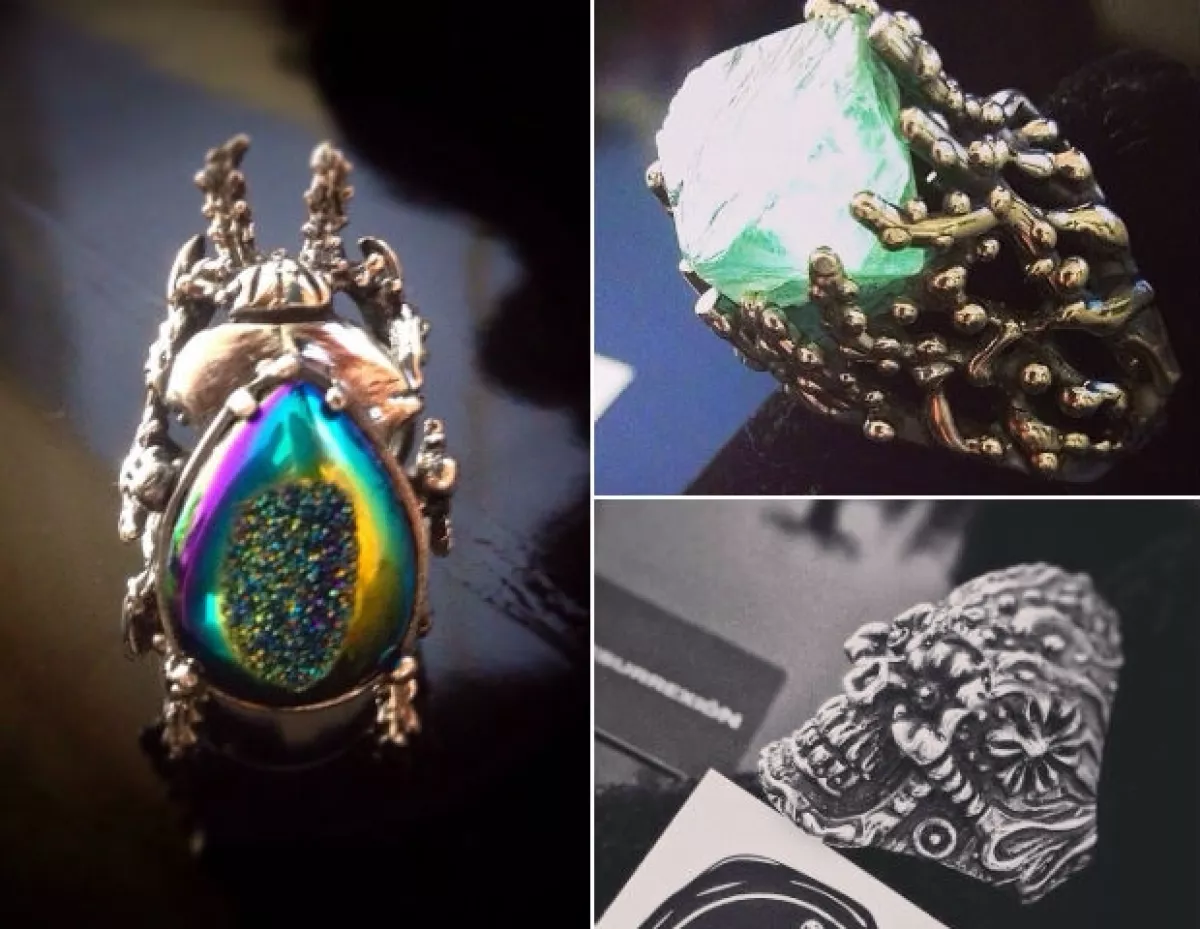 Los anillos son hechos en plata y pueden conseguirse en Ocho Store y en las redes sociales de la marca.