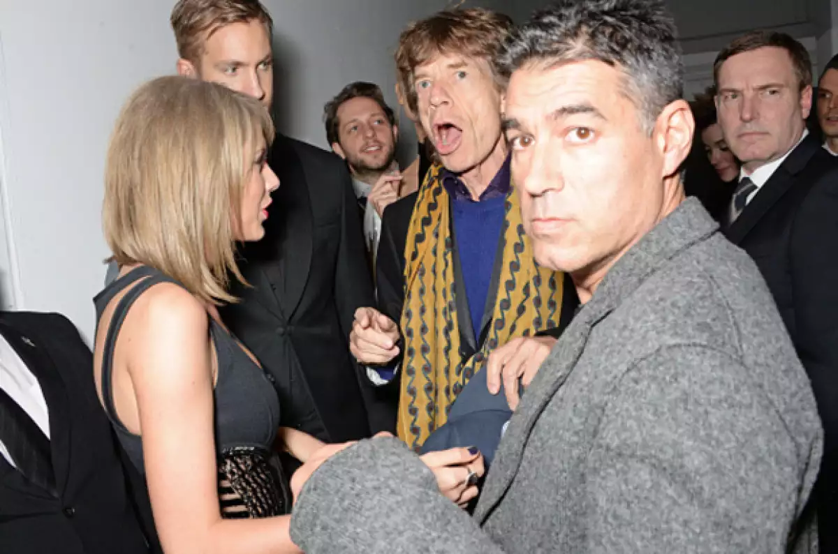 Taylor y Calvin se mantuvieron cerca en el after party de los Brit Awards en febrero pasado.