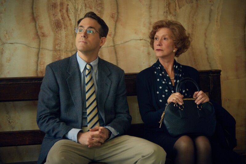 Ryan y Helen en una de las escenas de Woman in Gold.