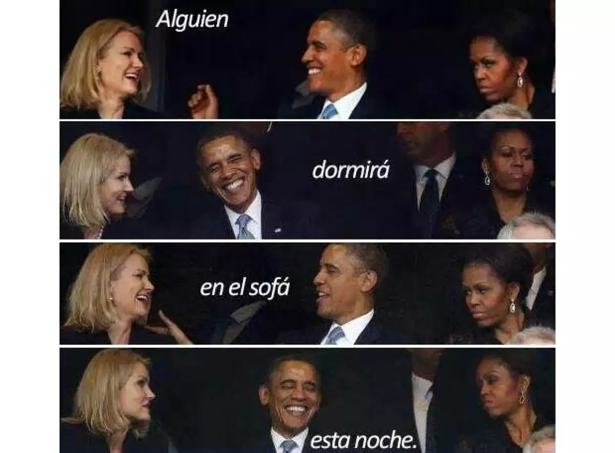 Los gestos de Michelle Obama durante el funeral dieron pie para muchas especulaciones sobre los celos que causó la conversación entre la mandataria y su esposo.