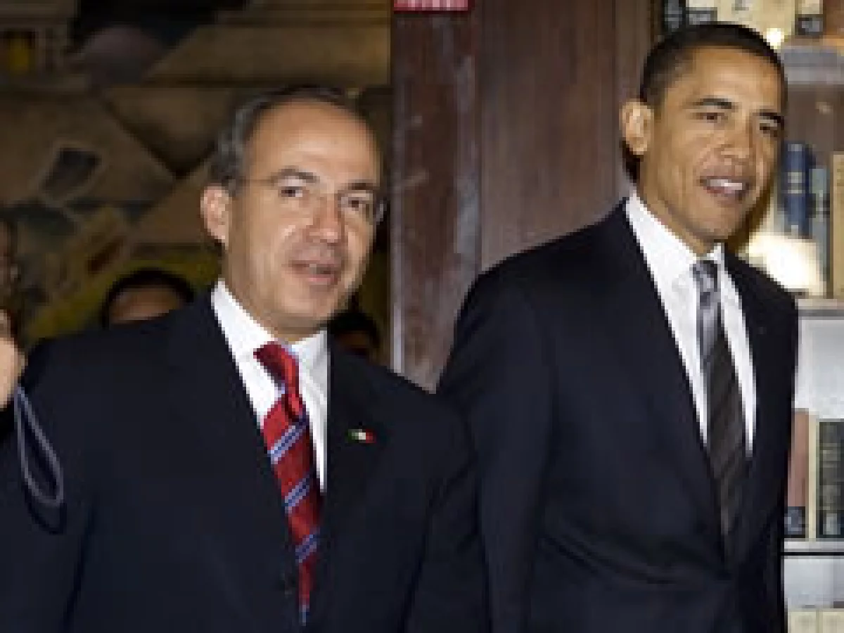El presidente Calderón se entrevistó con Obama en Washington. (Foto: Reuters)