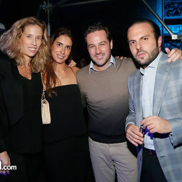 Priscila Suinaga, Carla y Eduardo Braun y Alfredo Checaeban