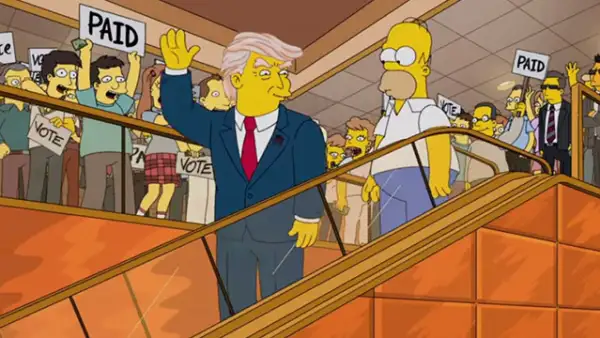 El patriarca de los Simpson termina perdido en el tupé mágico de Trump; además Ariana Grande, Diego Boneta y más estrellas se bañan en sangre y Brody Jenner se pone a hablar de sexo.