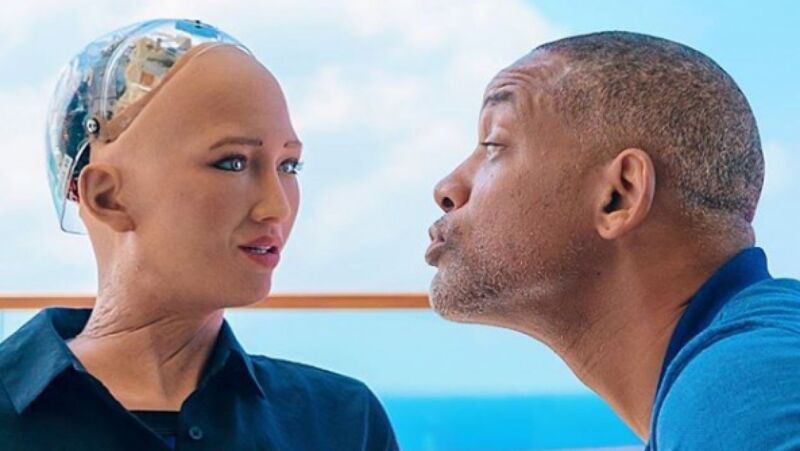 Sophia y Will Smith