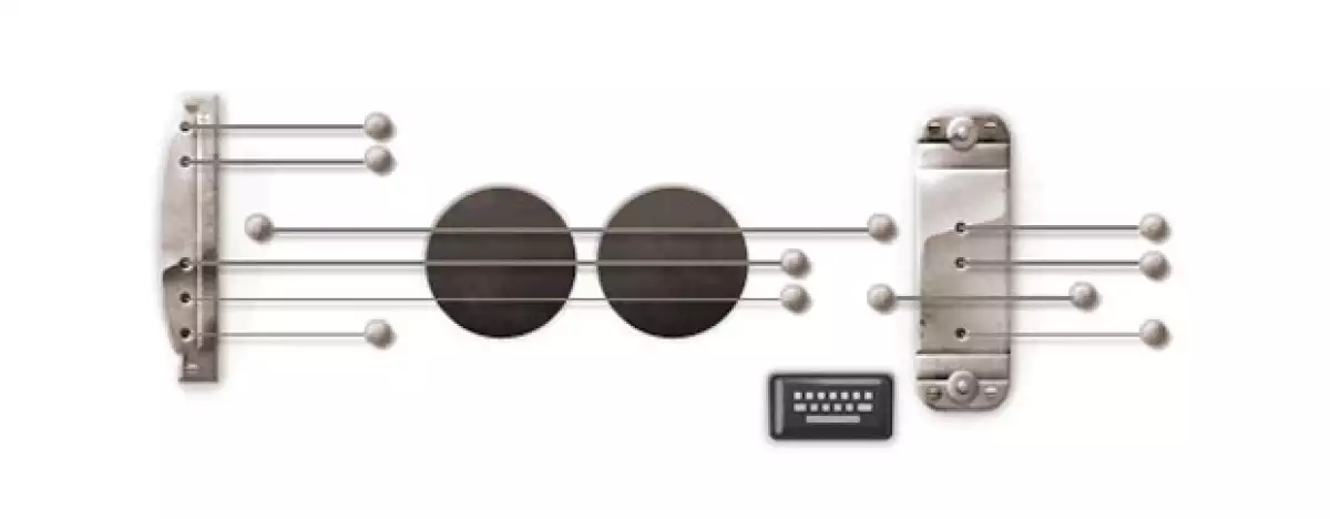 El buscador festeja el nacimiento de Lester Williams Polsfull, leyenda de la industria musical; el sitio presenta un logotipo animado para que el usuario pueda ‘tocar’ las cuerdas de una guitarra.