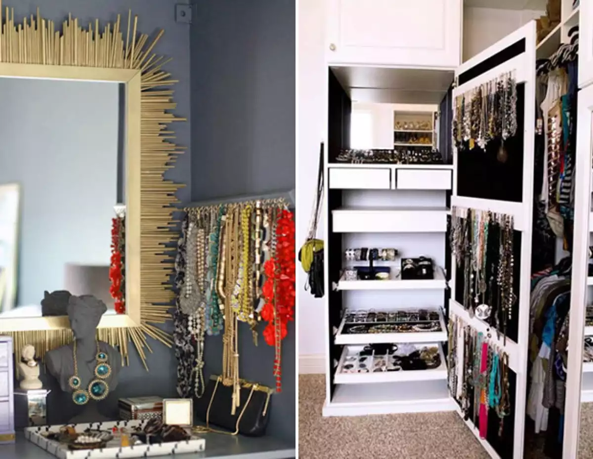 No dejes escondidos tus accesorios. Es importante ver qué tienes.