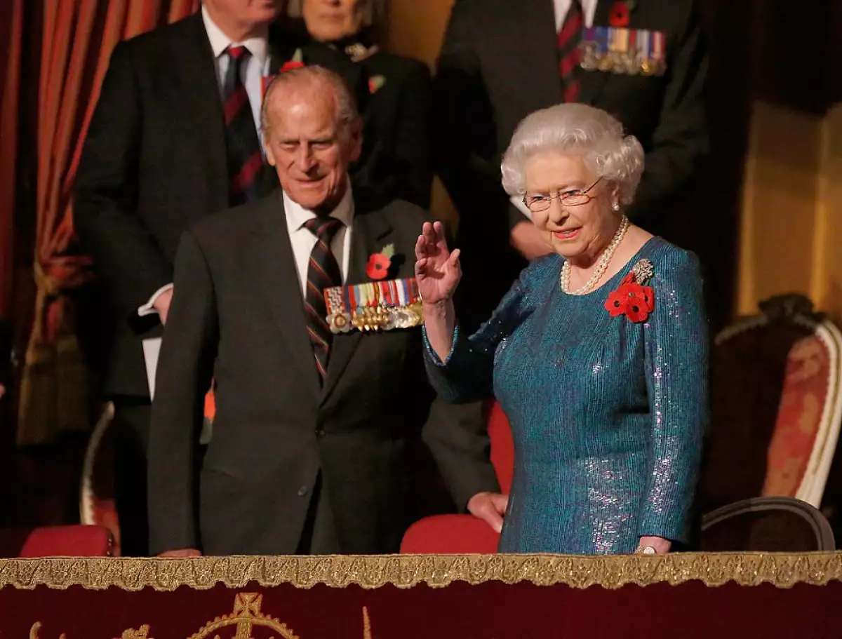 Duque de Edimburgo y la reina Isabel II