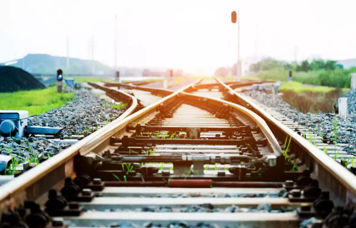 Railway next to the coal mine
