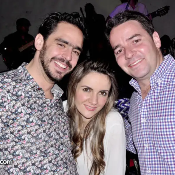 Francisco Peña, Natalia Muñoz y Agustín Landa