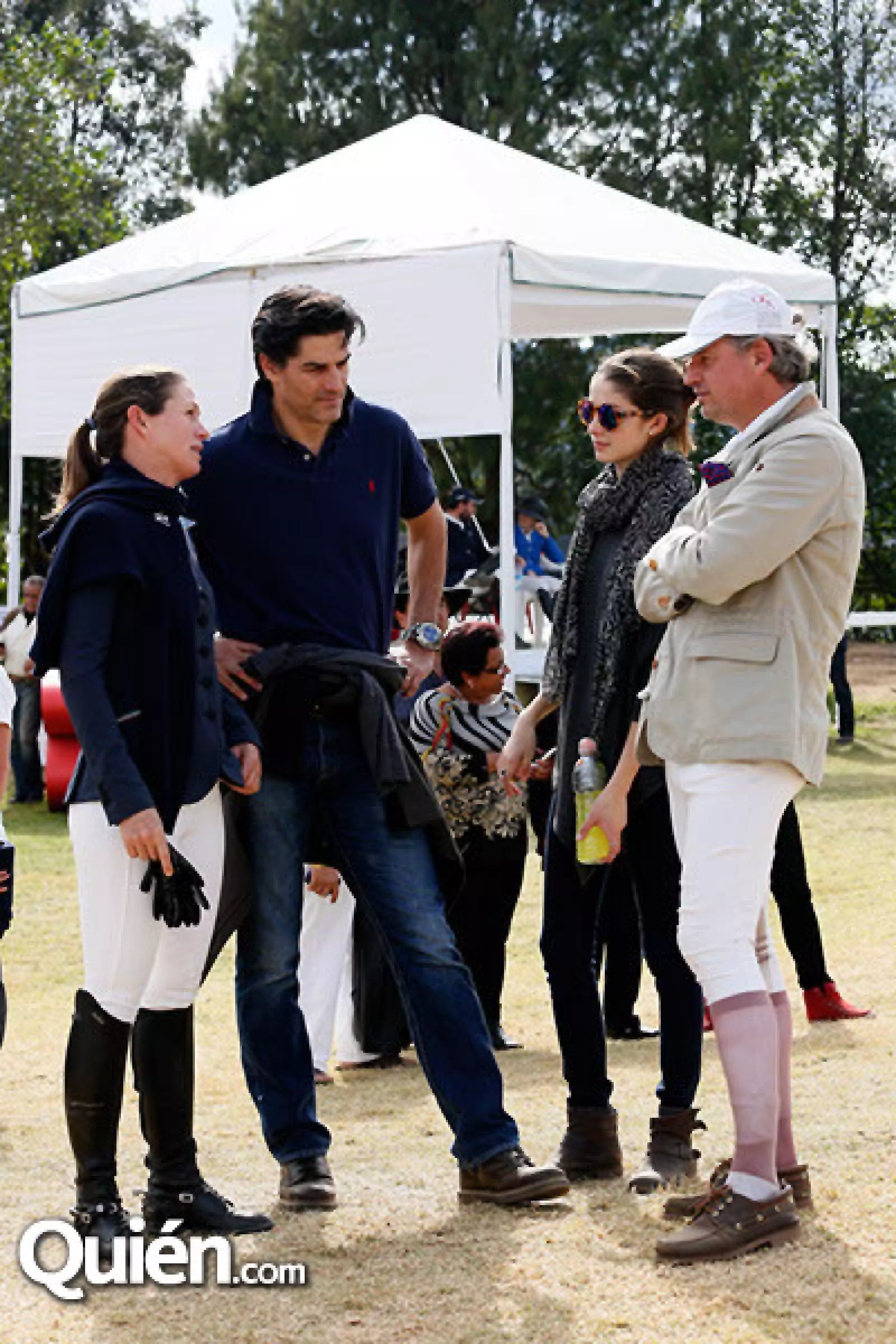 Jennefer Teague, Rodolfo y Sabrina González y Agustín Maldonado