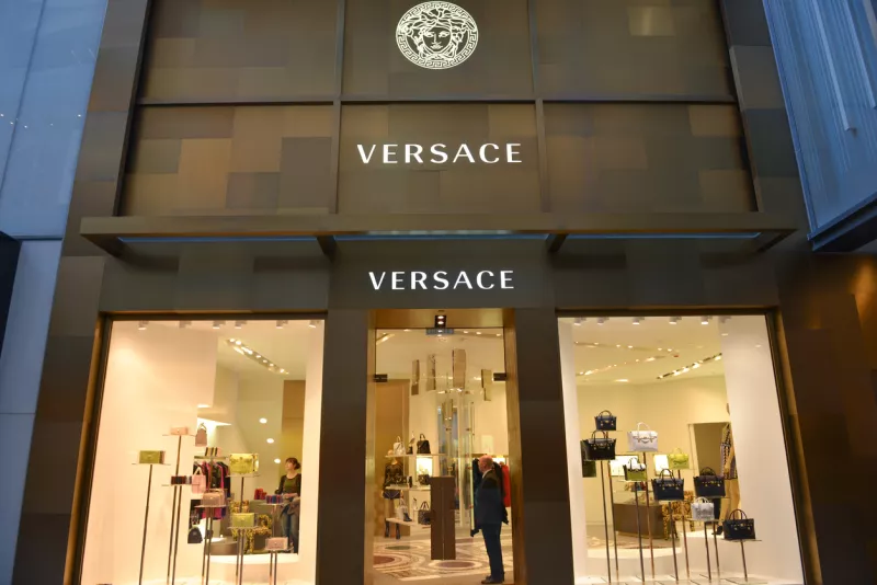 Versace boutique on the Canton Road, Tsim Sha Tsui
