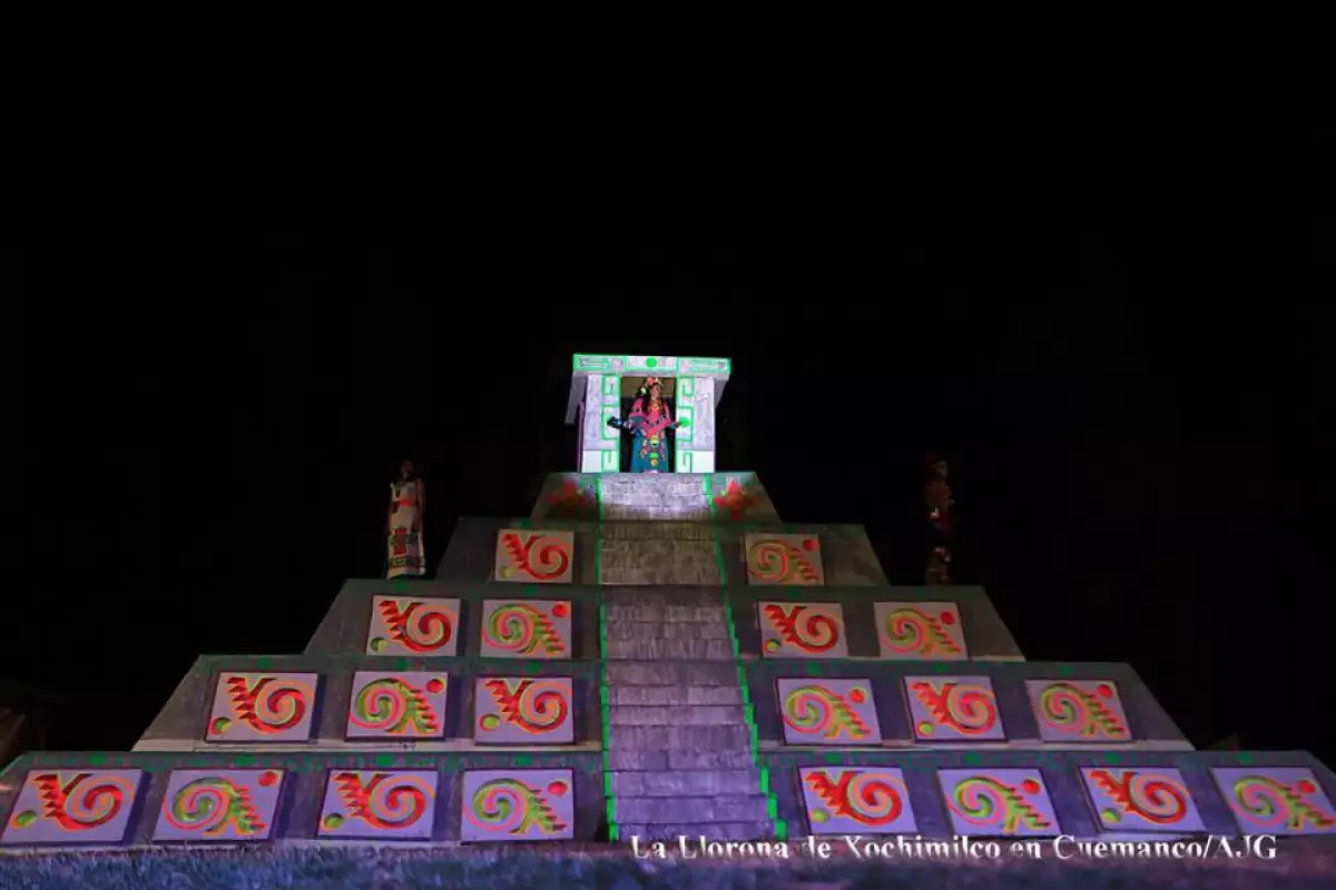 Representación de La Llorona en Xochimilco