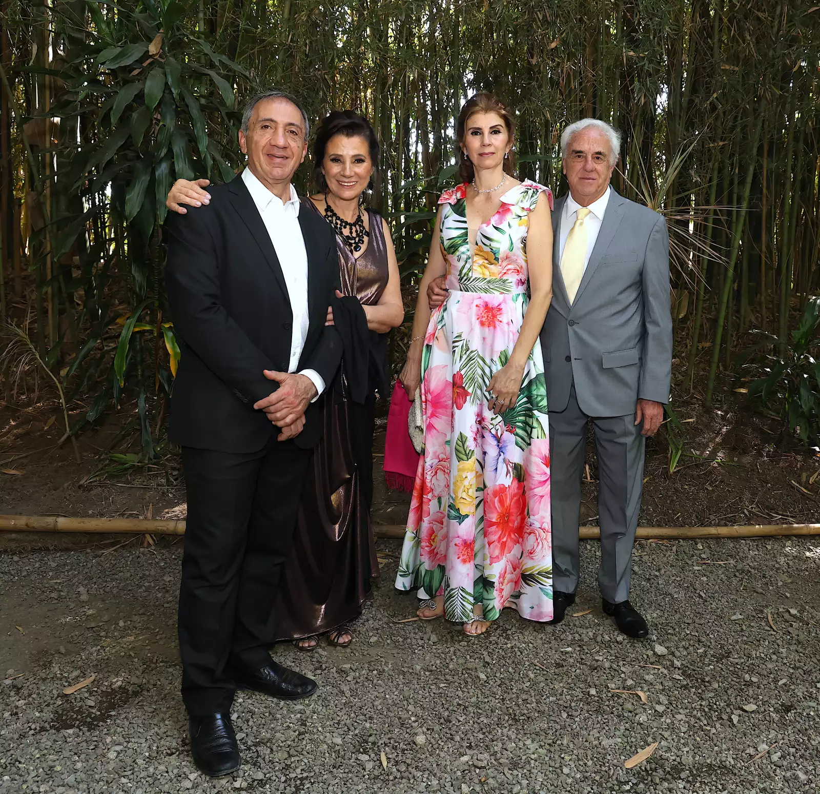 Juan Rogelio Abraham,  Laila Hadad de Abraham,  Aida y Mike Hada