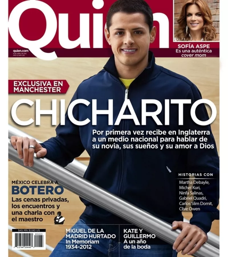 La revista Quién platicó en exclusiva desde Manchester con el futbolista mexicano, quien, entre otras cosas, habló de su novia Lety Sahagún.