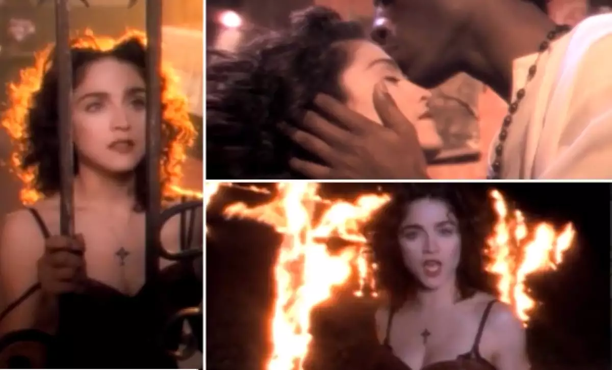 El video `Like a prayer´ de la estrella pop fue muy polémico en su estreno a finales de los 80.