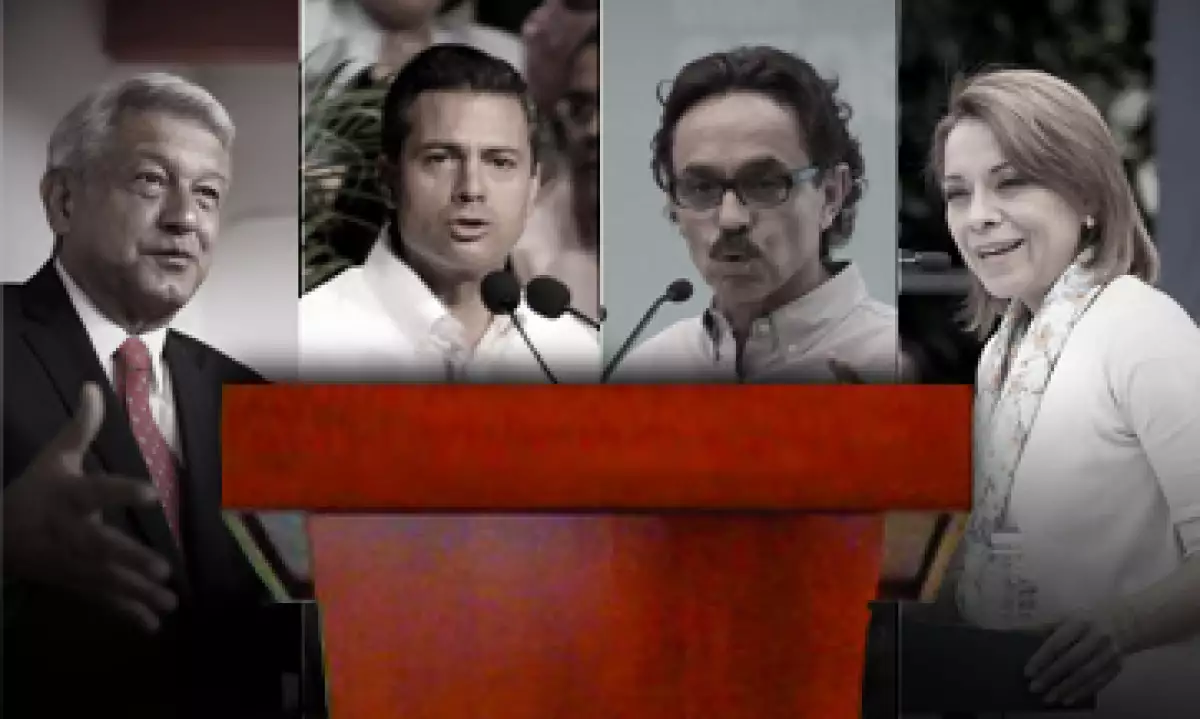 Los presidenciables tratarán de conquistar el voto de los ciudadanos en el primer debate oficial. (Foto: Especial)