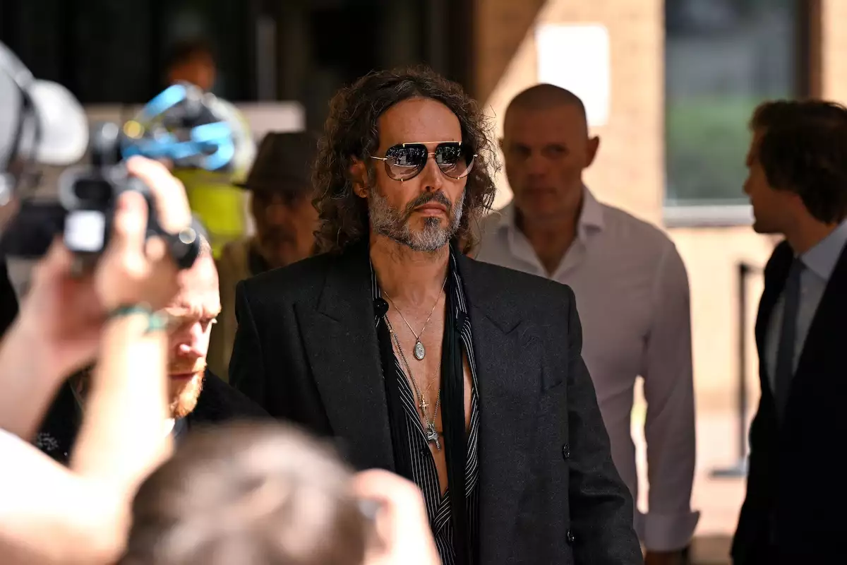Russell Brand Appears At Southwark Crown Court Charged With Rape And Sexual Assault