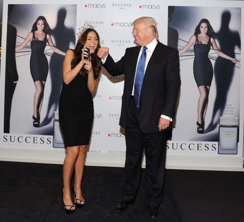 La mexicana fue imagen del perfume de Trump que paradójicamente lleva por nombre Success (éxito).