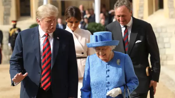 Trump y la reina Isabel