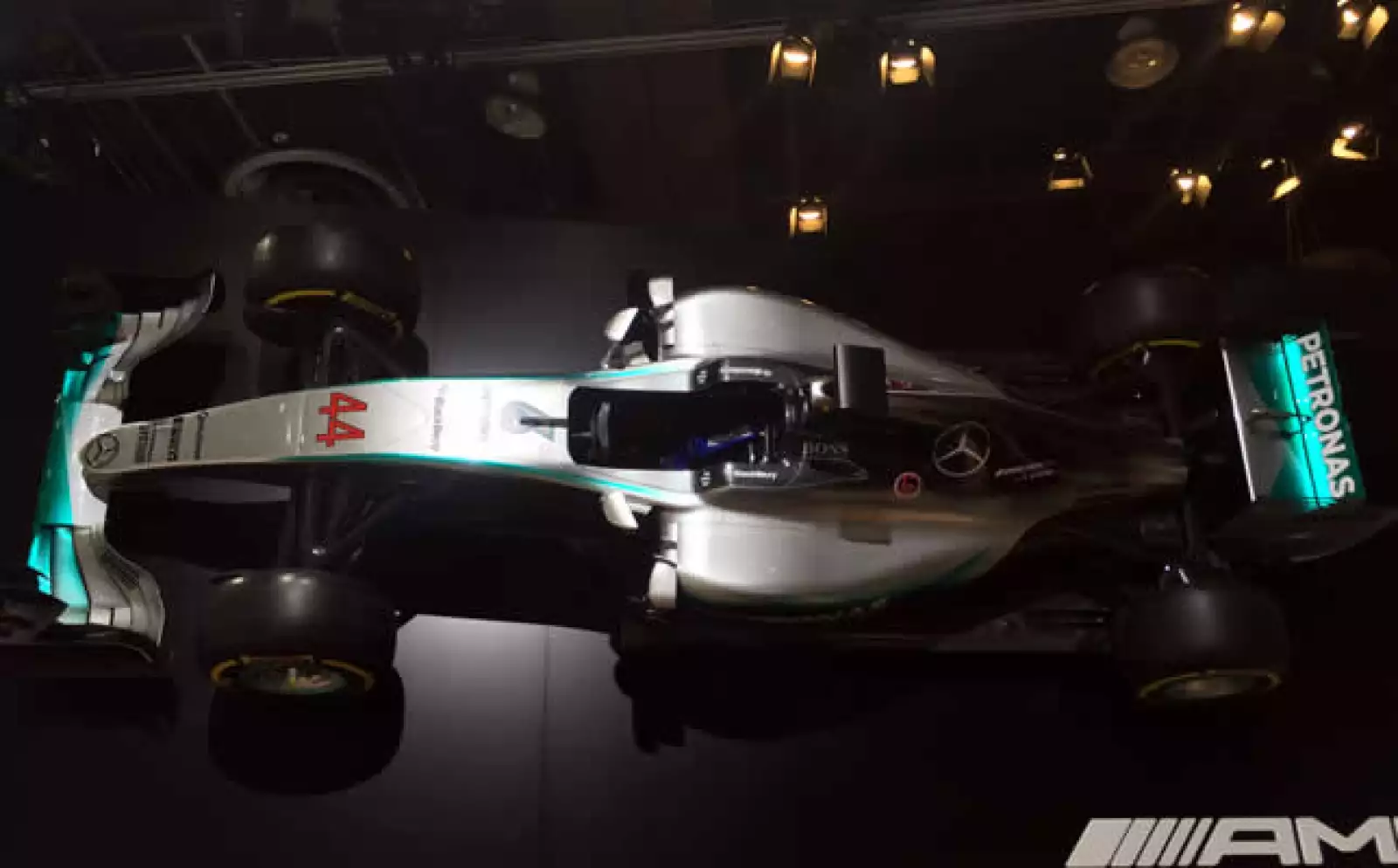 Este es el vehículo con el que Mercedes Benz ganó en el Gran Premio de México.