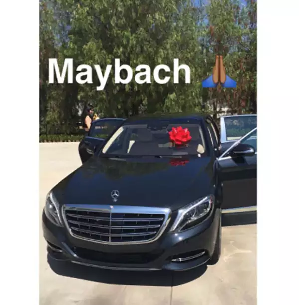 Kylie compartió en Snapchat la sorpresa de su novio.