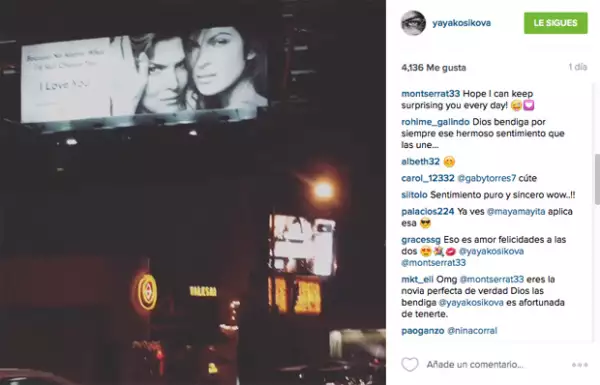 La conductora de Mojoe le dejó un mensaje a Yaya en el post que compartió del panorámico, en el que dice que espera seguir sorprendiéndola.