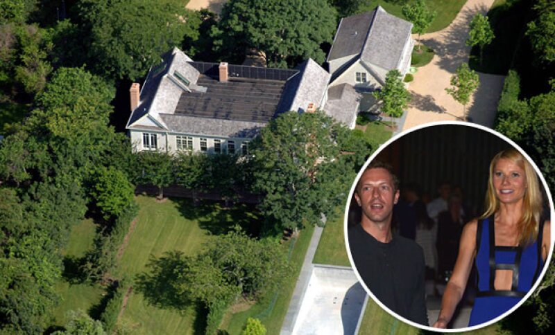 En sus años mosos, Gwyneth y Chris compraron esta mansión en los Hamptons, donde construyeron murallas para tener mayor privacidad.