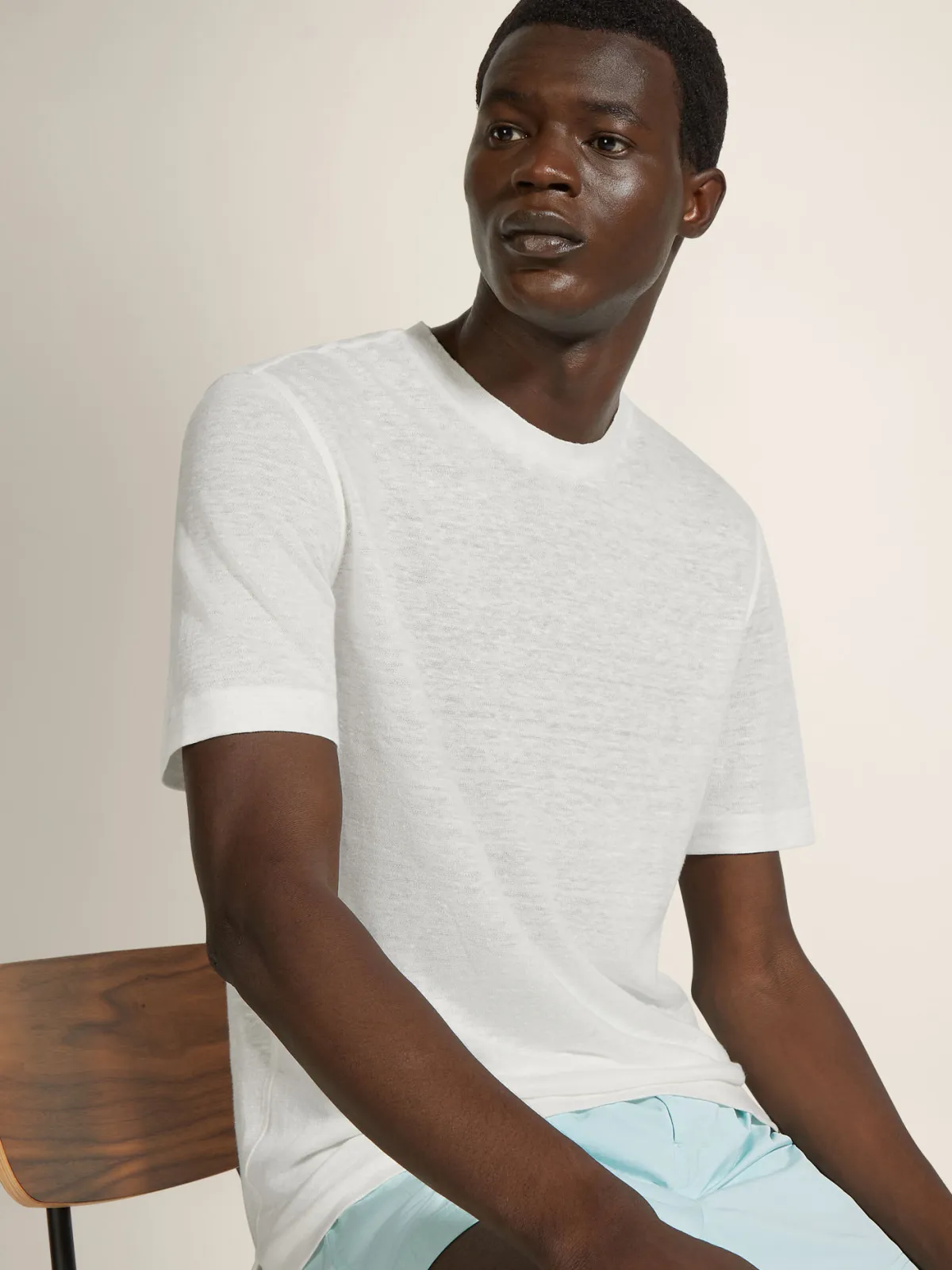 PLAYERA EN OASI LINO BLANCA