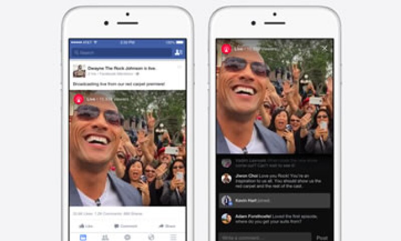 Personalidades como The Rock podrán hacer transmisiones en vivo en Facebook. (Foto: Facebook)